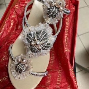 Auth Rene Caovilla strap sandal NWT